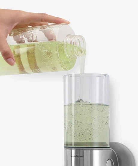 Väggmonterad Tvålpump i Rostfritt Stål – Enkel / Trippel